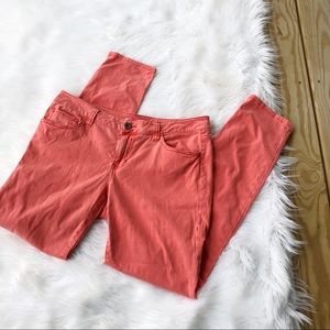 Cabi Coral Colored Skinny Jeans 10/31